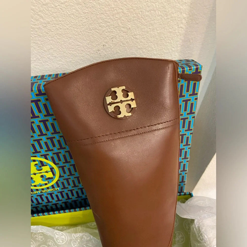 Tory Burch Tall Brown Adeline 20mm riding boots size 9 ๐ค๐๐ผ - Picture 5 of 13
